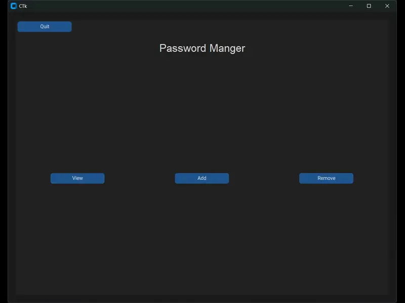 Secure Password Manager